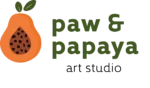 paw & papaya logo bottom border